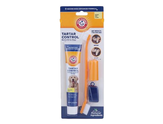 2.5oz(67.5g) tartar control dental kit for dogs banana flavor